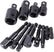 12Pcs Drill Impact Adapter Reducer Extension Set DIY & Home Tools