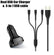 USAMS Dual USB Car Charger w/ 3 in 1 USB cable Car Accessories