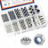 175PCS Stainless Steel Locknuts Screw Cap Assortment Kit DIY & Home Tools