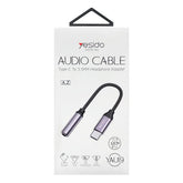 YESIDO Type C to 3.5mm Female Headphone Jack Adapter Mobile Accessories Mobile Accessories
