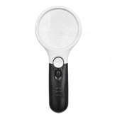 Handheld Magnifying Glass 3 LEDs Peep Hole Jewelry Loupe QS126 DIY & Home Tools