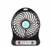 Mini Portable Hand-held Desk Fan Cooling Cooler USB Rechargeable w/ LED light Home Essentials