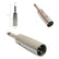 XLR Male to Mono 6.35mm (T32) 1/4 Male Connector AV Adapters