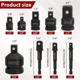 9Pcs Impact Socket Adapter & Reducer Set DIY & Home Tools