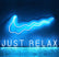 USB Powered JUST RELAX Ready-Made LED Signs