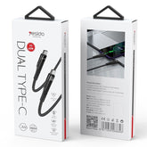 3m Yesido Type C to Type C 60W Fast Charging Cord YS30 Mobile Accessories