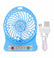 Mini Portable Hand-held Desk Fan Cooling Cooler USB Rechargeable w/ LED light Home Essentials