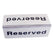 Stainless Steel Reserved Table Sign 12*5cm (JS17) Business & Office Equipment