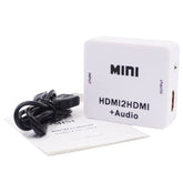 HDMI to HDMI Female W/ Audio HD Converter Box LS68 AV Adapters