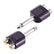 6.35mm 1/4 Inch Mono Male to Dual RCA Female Splitter Adapter 6.35 Mono to 2RCA AV Adapters