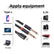 1m USB C Type C to Dual 6.35mm 1/4 inch mono Cable ES10 AV Cables
