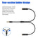 3.5mm Audio Y Splitter Cable 2 Female to 1 Male for Mobile Accessories