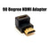 HDMI Female to Female to Male 90° L Angle Vertical AV Adapters