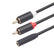 3.5mm AUX Female To 2 RCA Male Aux Auxiliary Stereo Audio AV Adapters