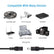 DC 5.5x2.1mm Male to Female Extension Cord Up to 10m CCTV Camera Accessories