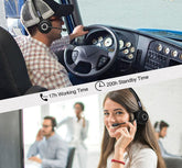 Bluetooth 5.0 Headset w/ Microphone Charger BH-M97 Headphone for Trucker Driver Mobile Accessories