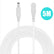 White 60W DC 5.5x2.1mm Male to Female Extension Cord CCTV Camera Accessories