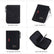 Men's Slim RFID Wallet Stylish Short Bifold Coin Purse with Zipper Colorblock Home Essentials