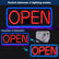 54x25cm LED Open Sign Remote Controlled W/ 12V Adapter & Chain Ready-Made LED Signs