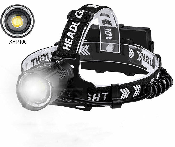 XHP100 LED Headlamp (RS29) Zoom USB Rechargeable Torch Headlight Super Bright