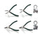 TUOSEN 7-Inch Metal Snap Ring Plier 4-Piece Set DIY & Home Tools