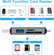 6 in 1 SD Card & USB Flash Drive Reader PC Accessories