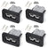 4Pcs of Anderson Plug Flush Mount 50A Mounting Bracket Car Accessories