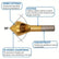 4PCS Titanium Countersink Drill Bit Set DIY & Home Tools