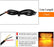 2pcs 12V 24V 20LED Emergency Strobe Car Truck Warning Light Amber Red White Car Accessories