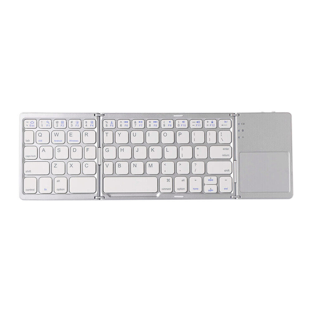 Tri-Fold Bluetooth Keyboard W/Touchpad Mouse Mini Wireless Android IOS Windows (NS17)