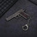 4pcs Handgun & Bullet Style Keychain Set Desert Eagle Gun Keyrings A01/02/04/10 Home Essentials