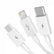 Baseus 1.5m Fast charging 3 in 1 Cable USB-A to Micro USB C & 8pin Cable Mobile Accessories