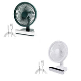 Portable 360° Mini Fan Auto Moving Head Rechargeable USB Table Car Fan