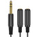 1.8M 6.35mm TRS Stereo to Dual 1/4" TRS Stereo Adapter Y Splitter AV Adapters