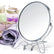 8" Round Cosmetic Makeup Double Sided Table Desk Mirror 2x Magnify Folding Zoom Home Essentials