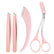 4 in 1 Professional Stainless Steel Eyebrow Hair Pluckers Tweezers Cutter Set Home Essentials