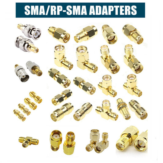 SMA Male Female to SMA RPSMA RF BNC TS9 FME Coaxial Connector Adapter TV Accessories