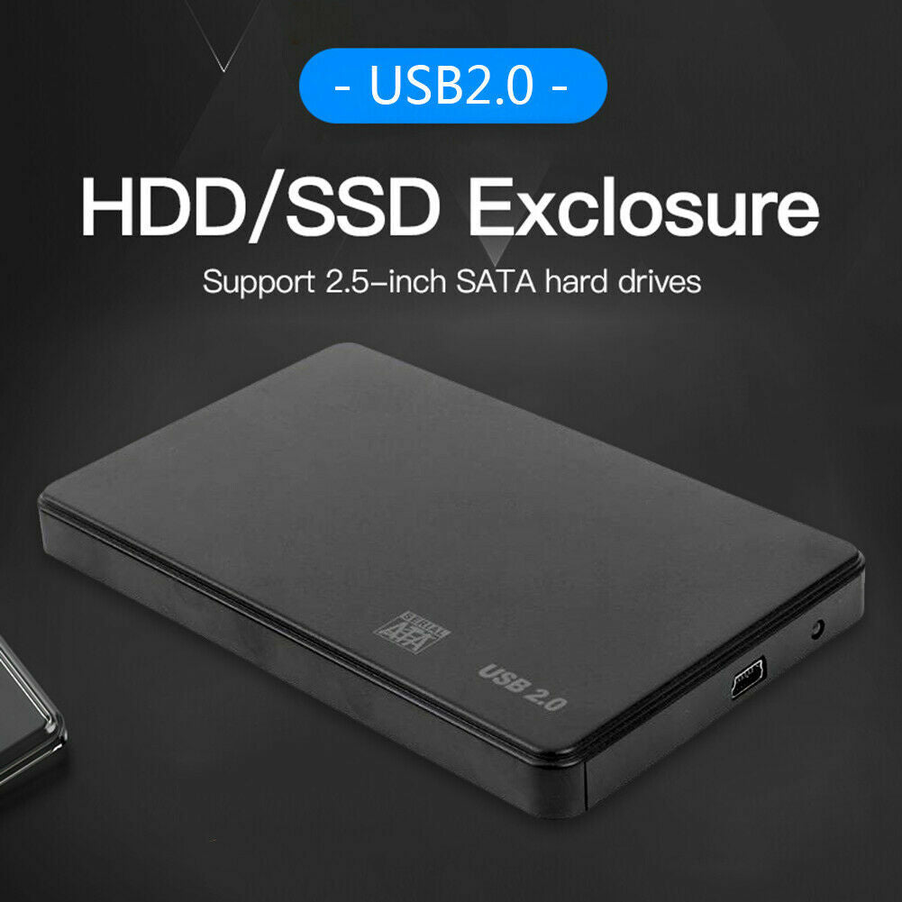 2.5" Hard Drive SATA to USB 2.0 Caddy Enclosure Box LS56 PC Accessories