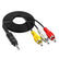1.5m 4 Pole 3.5mm AUX to 3RCA AV Cables