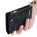 Men's Slim RFID Wallet Short Bifold Coin Purse with Zipper Business Style Home Essentials