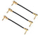 15cm Right Angle 6.35mm Guitar Effects Instrument Pedal Patch Cord AV Cables