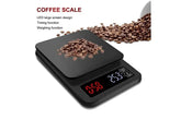 3kg/0.1g LED Electric Kitchen Scale Coffee Scale W/ Timer QS65 Digital Scales