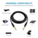 L 90° Amplifier Stereo 6.35mm 1/4 jack TRS Cable Male to Male Guitar AV Cable