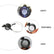 Eye-Clamp 15X Magnifying Glass Headset W/ LED Light DIY & Home Tools