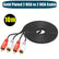 Gold Plated 2 RCA to 2 RCA Male To Male AV Cables