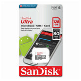 Micro SD SanDisk 32GB 64GB 128GB Camera Memory Card Class 10 Canvas Select Mobile Accessories