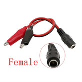 DC 5.5x2.1mm Female to Alligator Clip Power Cable CCTV Camera Accessories