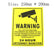 CCTV Security Camera System Warning Sign Sticker LS01 Surveillance 20*25cm CCTV Camera Accessories