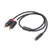 3.5mm AUX Female To 2 RCA Male Aux Auxiliary Stereo Audio AV Adapters