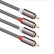 2 RCA to 2 RCA Male-Male Stereo Audio AV Cables